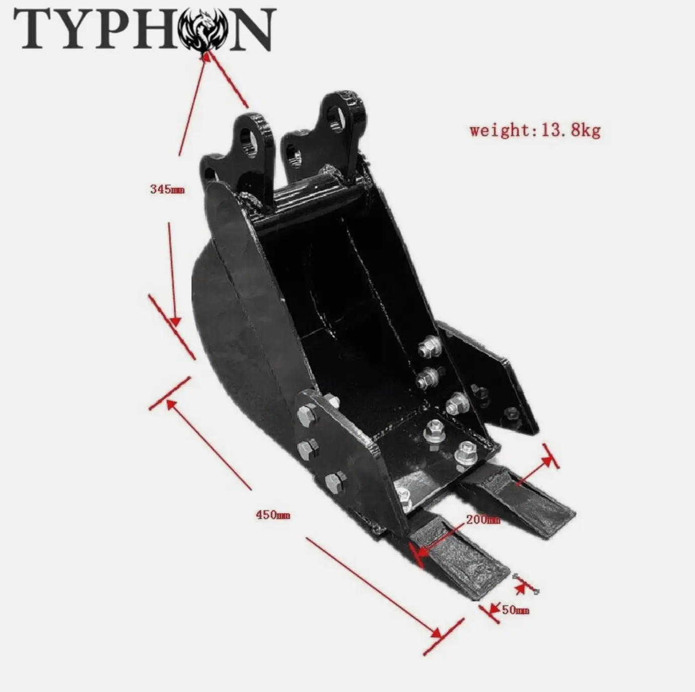Mini Excavator 5-in-1 Attachment Kit - Image 8