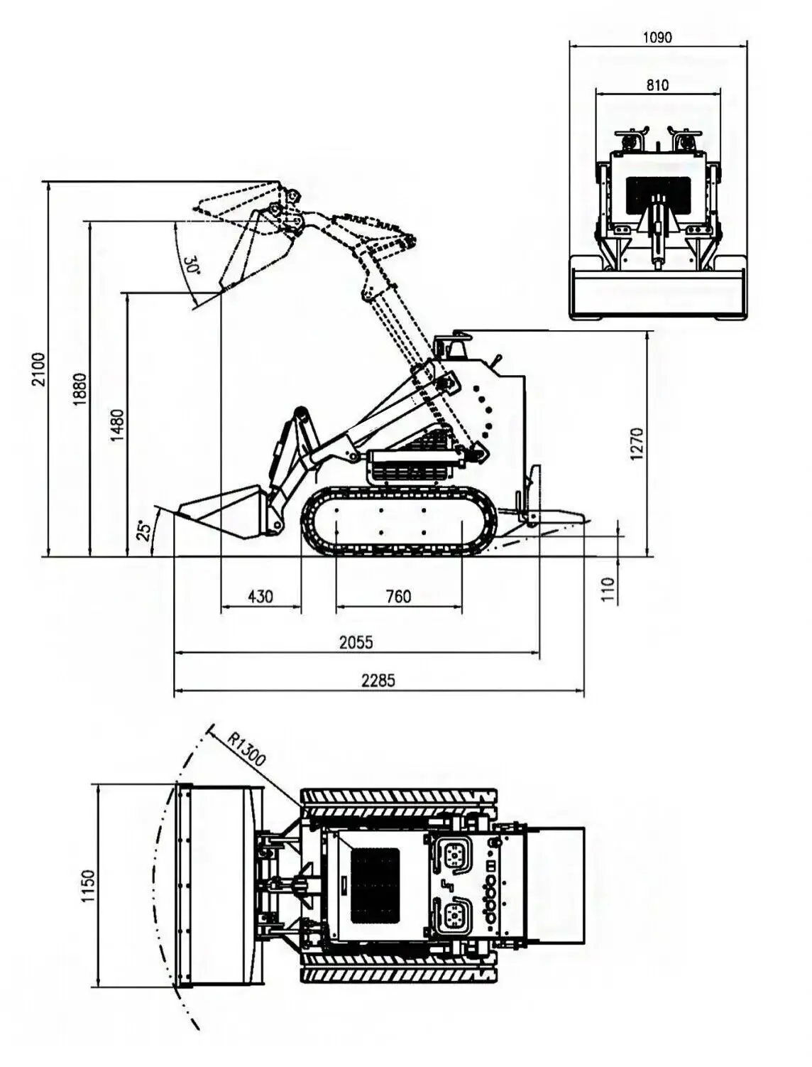 Tracked Skid Steer 22.1HP Gas Loader - Image 4