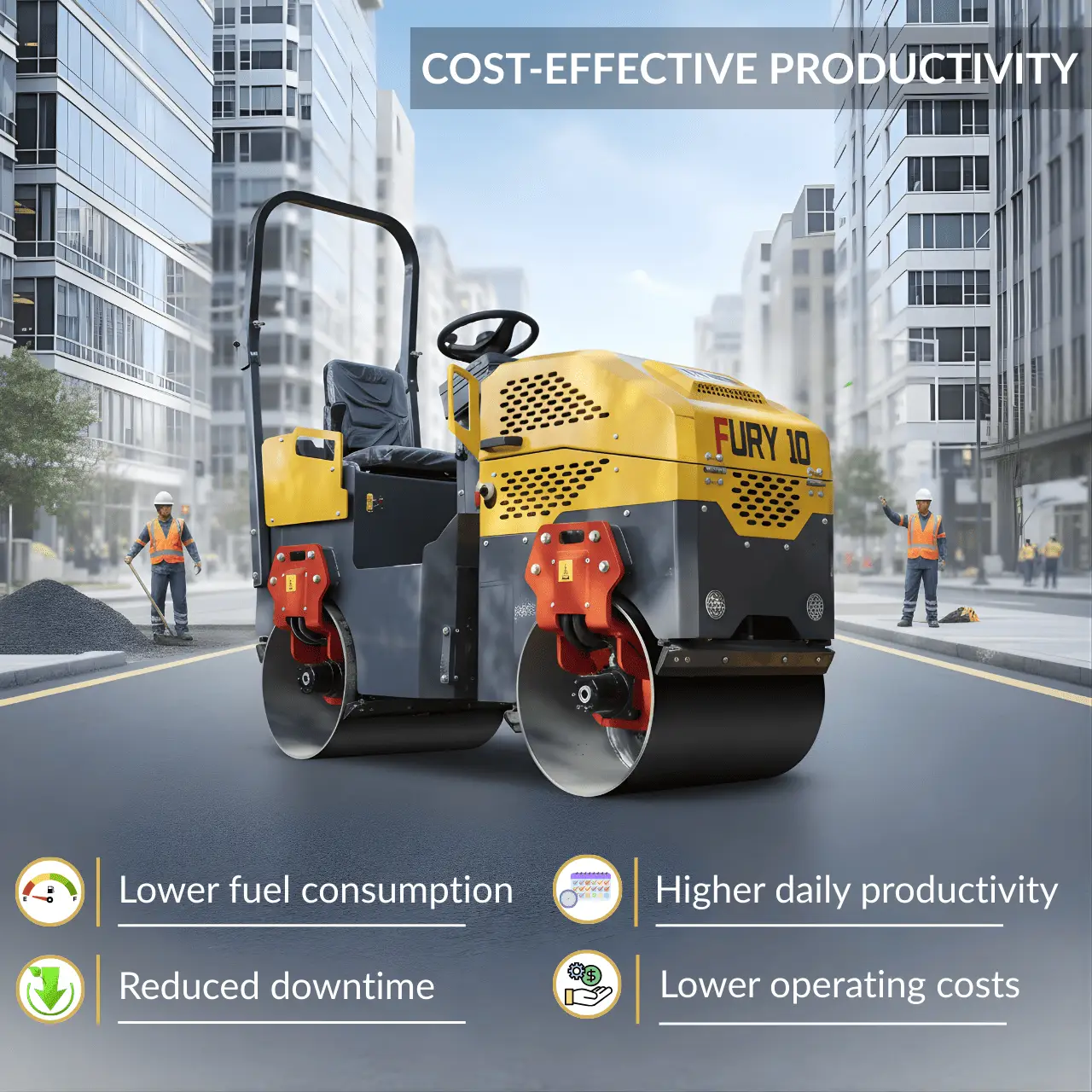TYPHON FURY 10 1 Ton Road Roller - Image 19