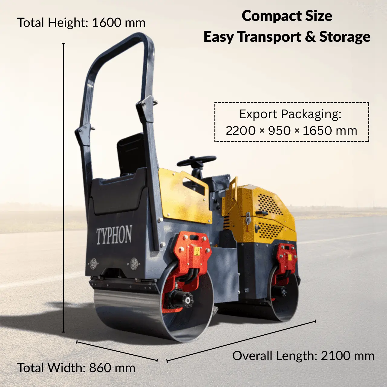 TYPHON FURY 10 1 Ton Road Roller - Image 3