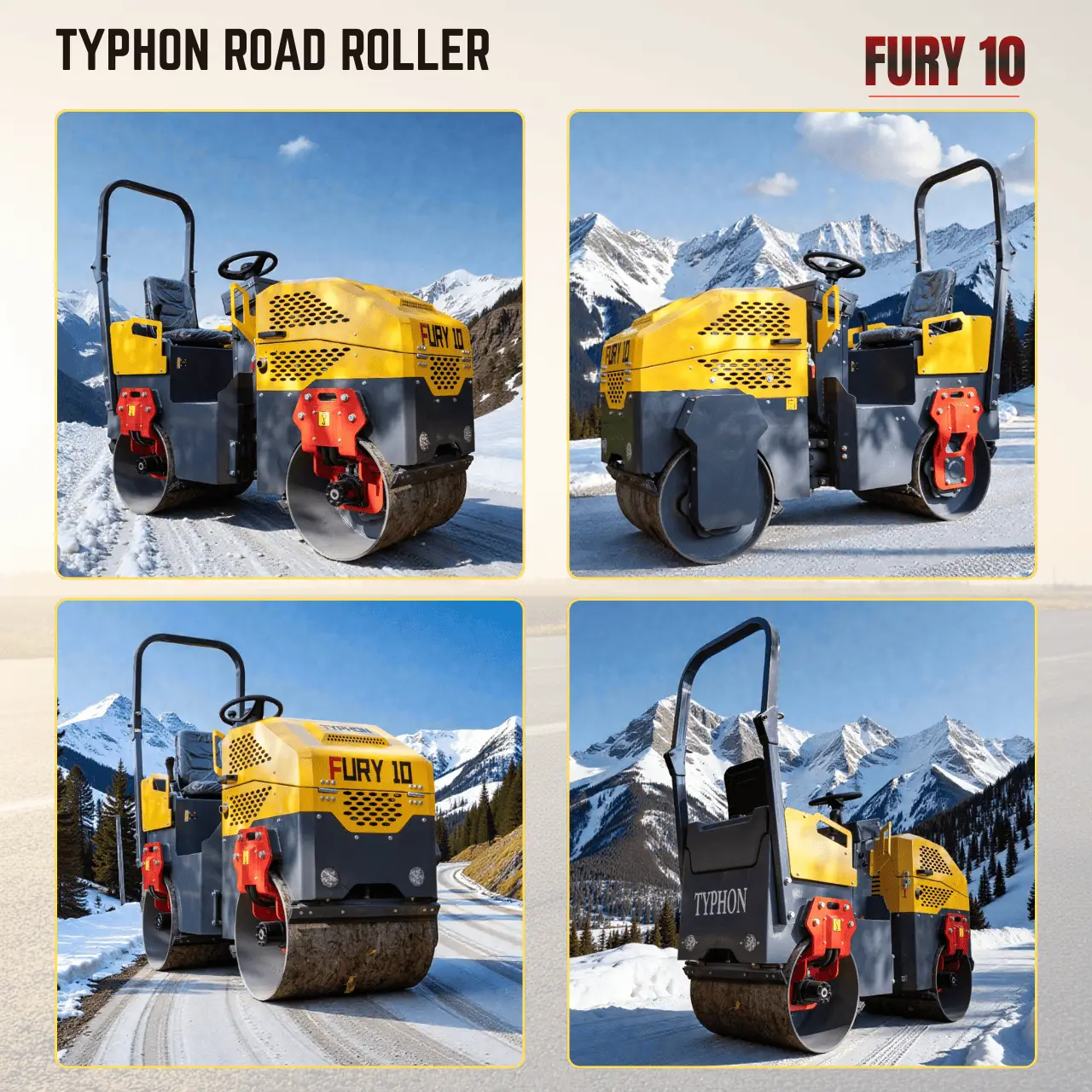 TYPHON FURY 10 1 Ton Road Roller - Image 22