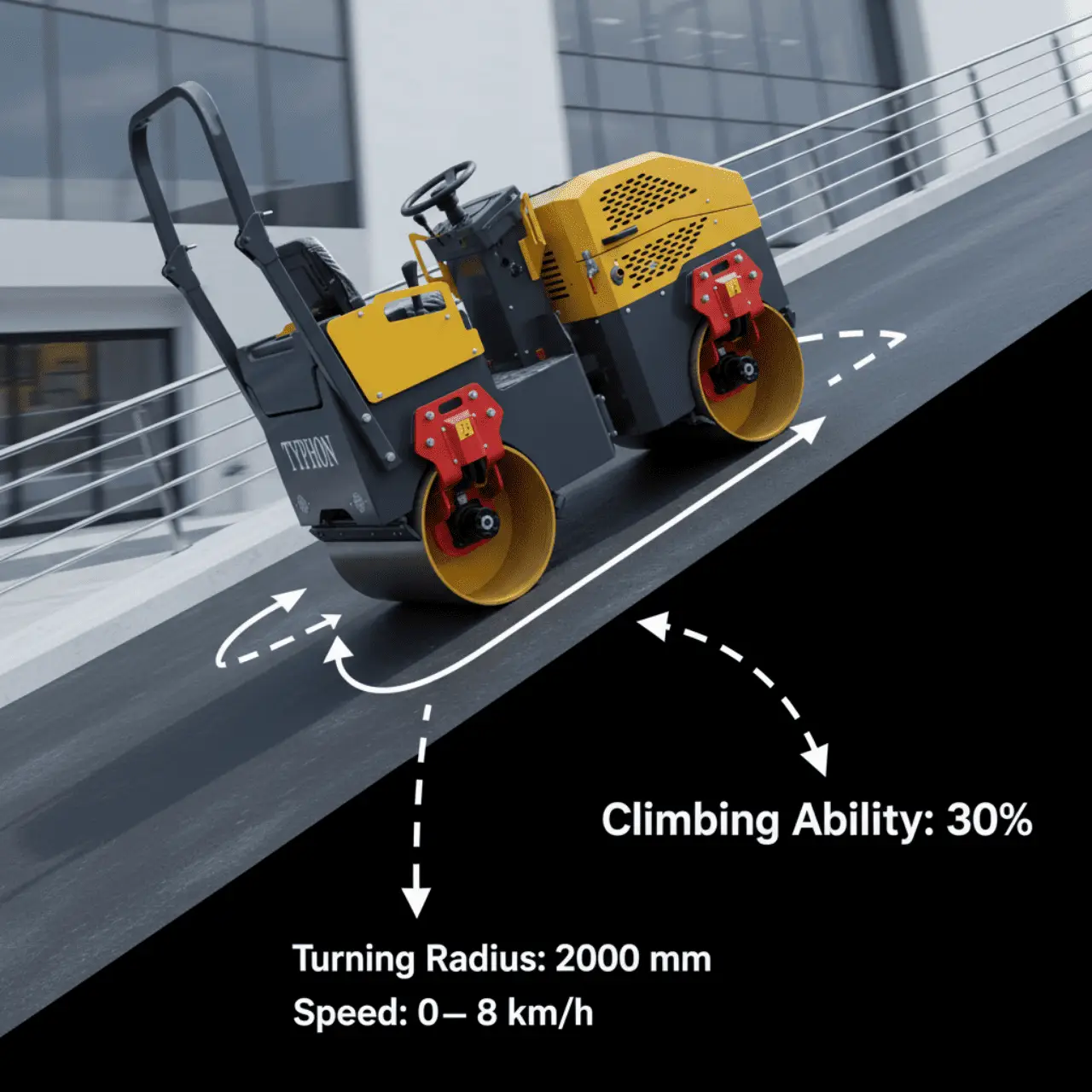 TYPHON FURY 10 1 Ton Road Roller - Image 4