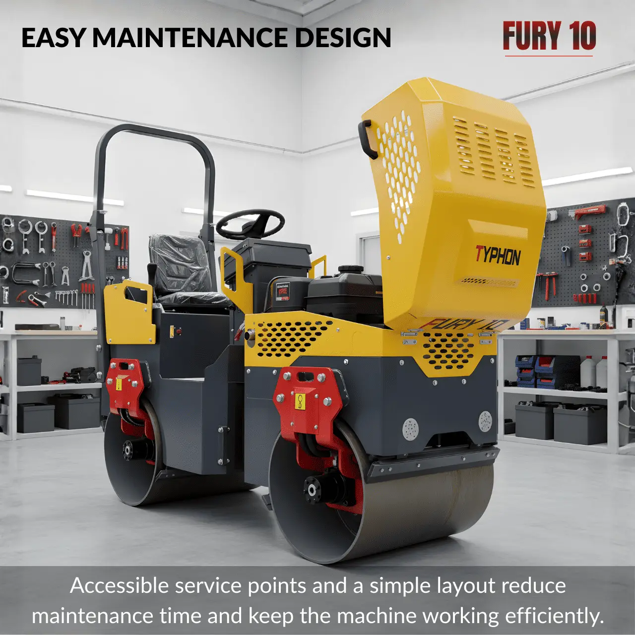 TYPHON FURY 10 1 Ton Road Roller - Image 7