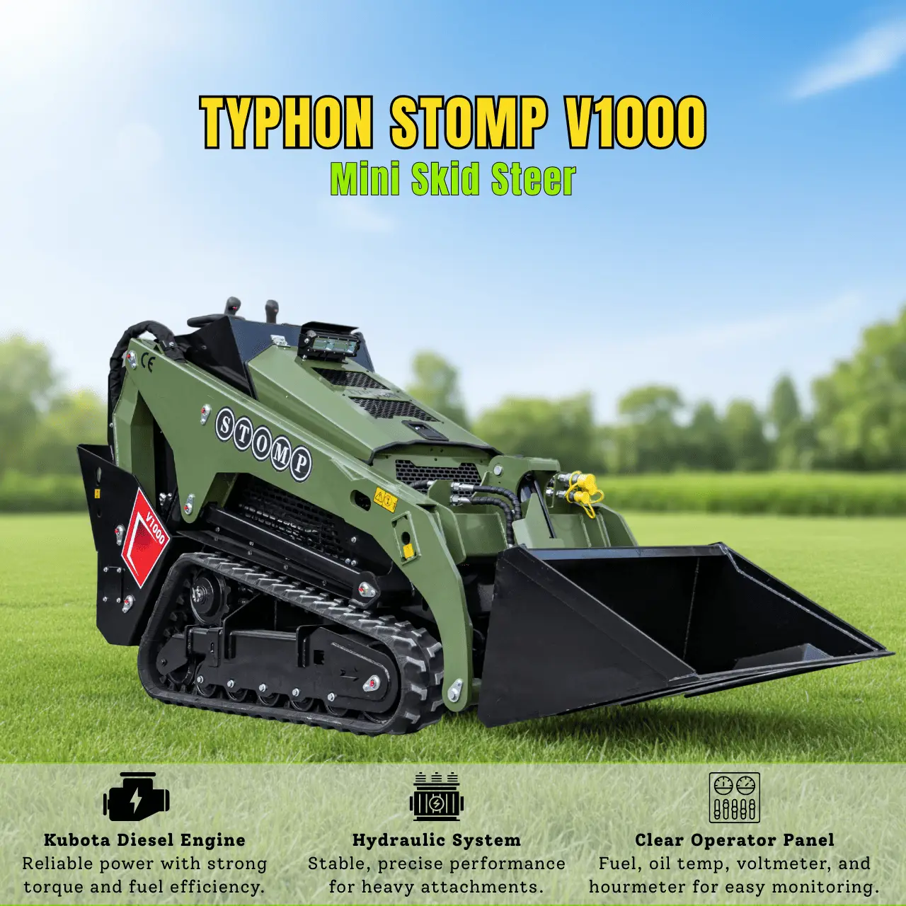 TYPHON STOMP V1000 Diesel Skid Steer - Image 2