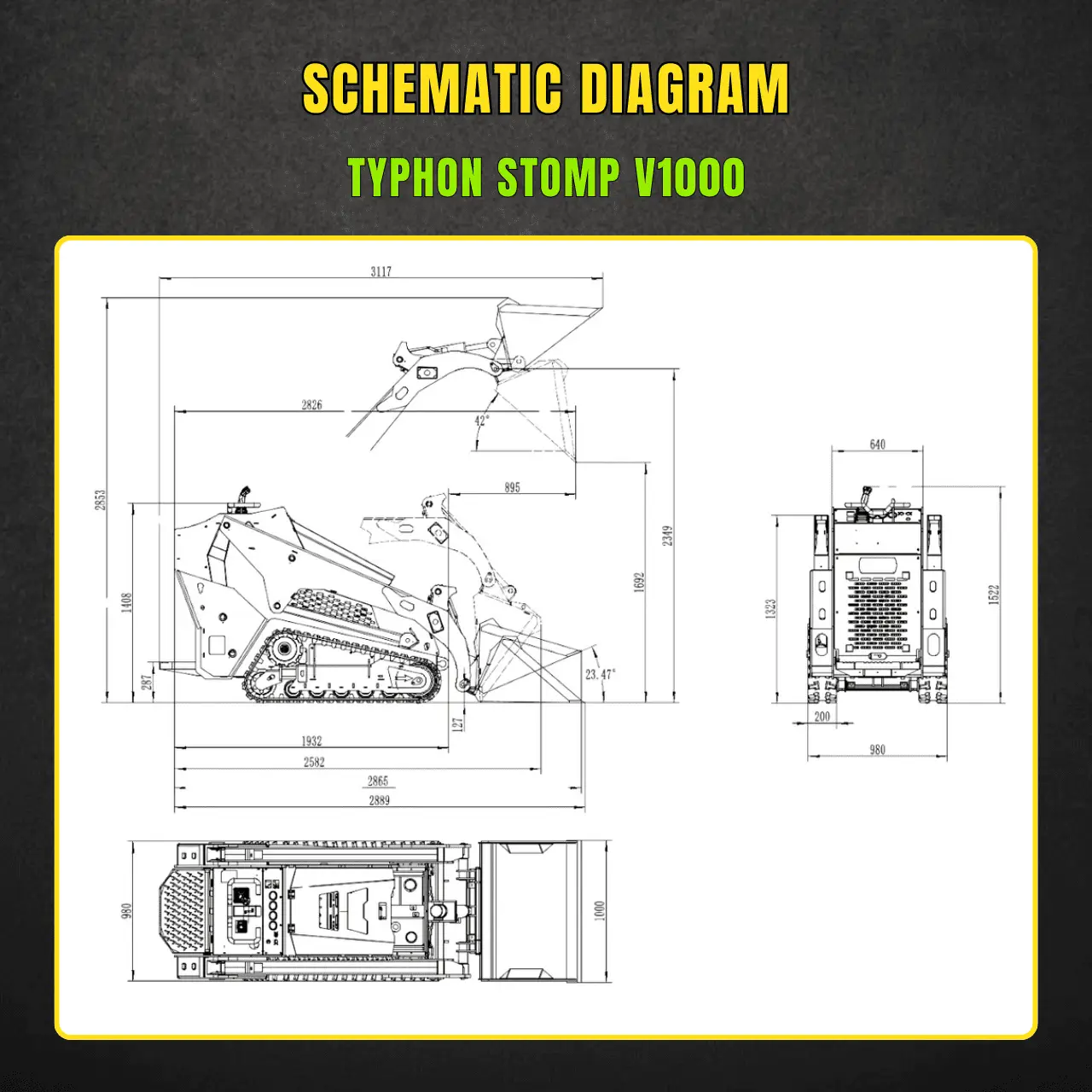 TYPHON STOMP V1000 Diesel Skid Steer - Image 3