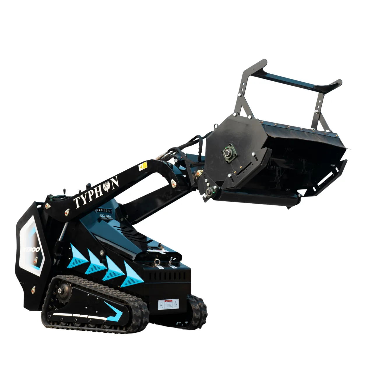 New TYPHON STOMP X1300 & STOMP 509 Mini Skid Steer Forestry Mulcher Attachment - Image 2