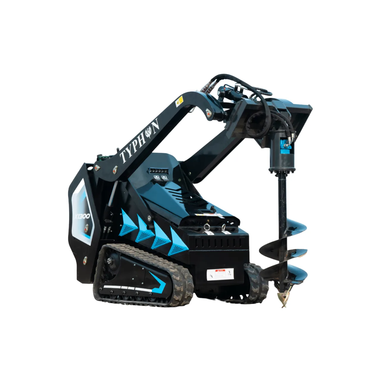 TYPHON STOMP X1300 & STOMP 509 Mini Skid Steer Auger Attachment 200mm Hydraulic - Image 2