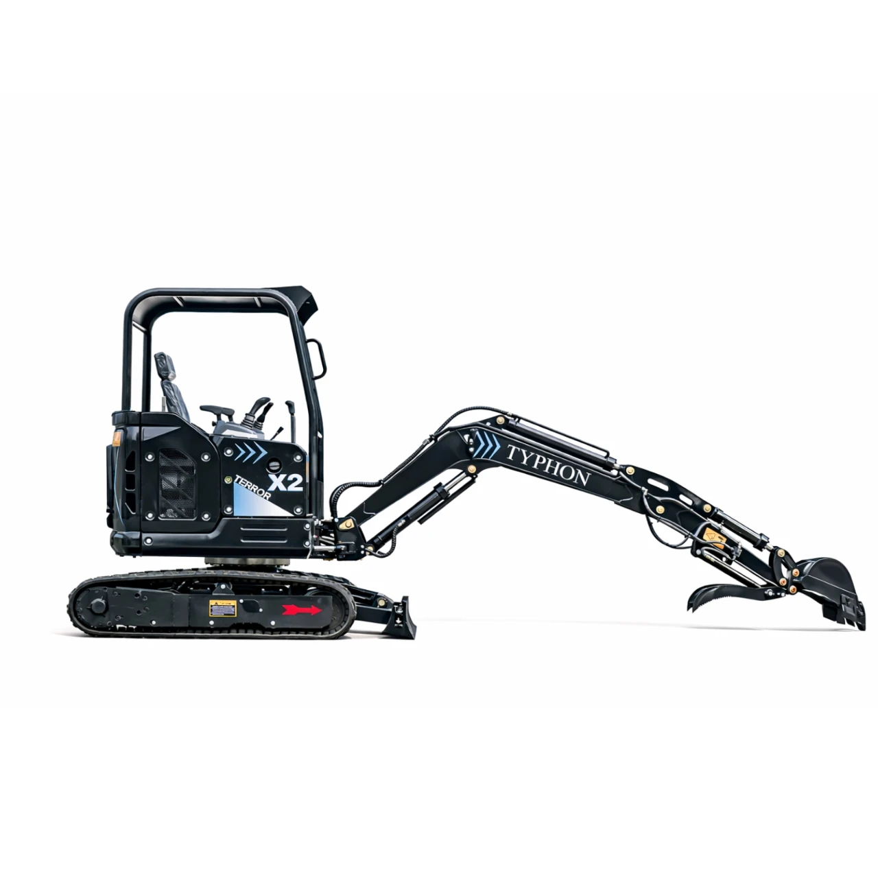 TYPHON TERROR X2 Max Canopy Mini Excavator Powerful 2.5 Ton Compact Machine with Yanmar Engine Advanced Hydraulic System - Image 3