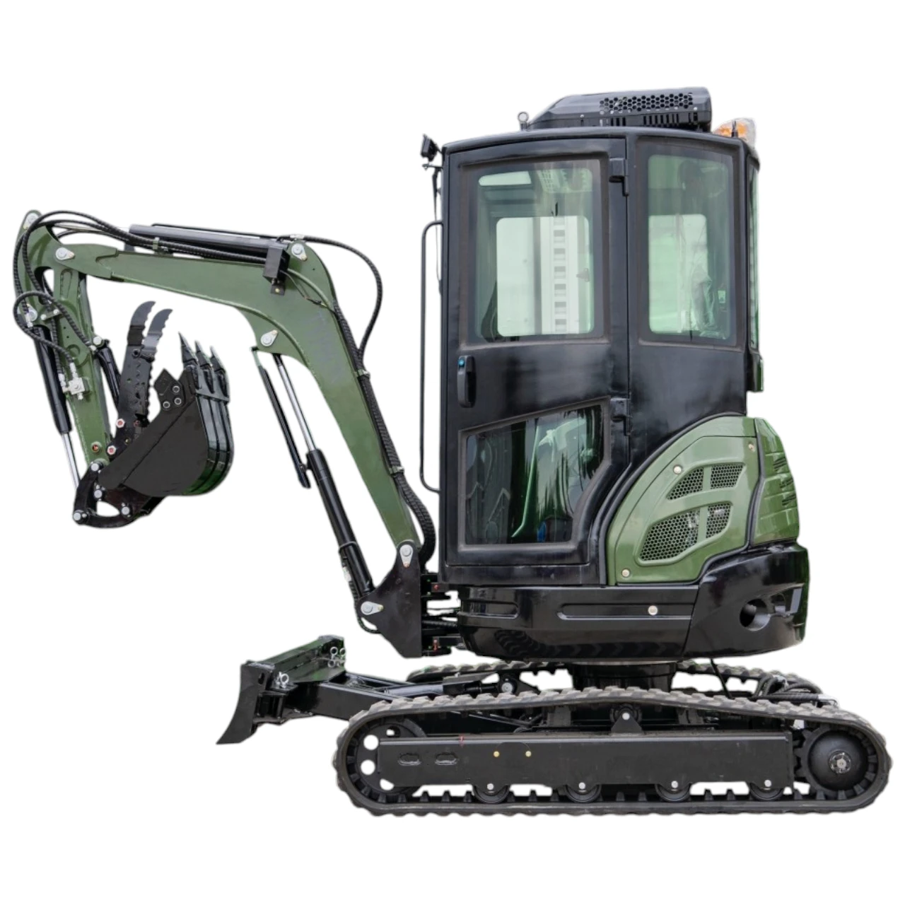 TYPHON TERROR XXV Diesel Mini Excavator 2.7 Ton, 25.1 hp Kubota D1105 RetractableTracks, AC Cabin - Image 3