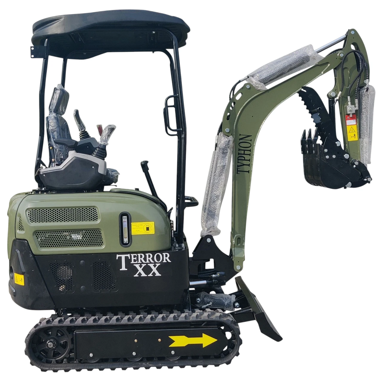 2025 4,000 lb TYPHON TERROR XX Mini Excavator Rubber Track with Kubota D902 Diesel Engine USA - Image 3