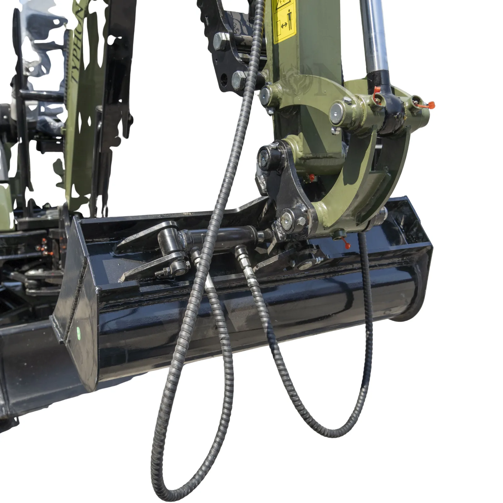 800mm Tilting Bucket Attachment Hydraulic Digging Bucket USA for TERROR XXV and other 2.1-3 Ton Mini Excavators - Image 3