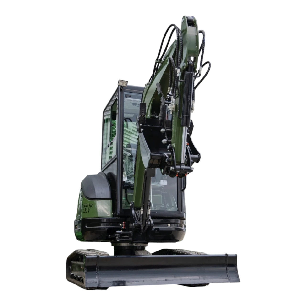 TYPHON TERROR XXV Diesel Mini Excavator 2.7 Ton, 25.1 hp Kubota D1105 RetractableTracks, AC Cabin - Image 4