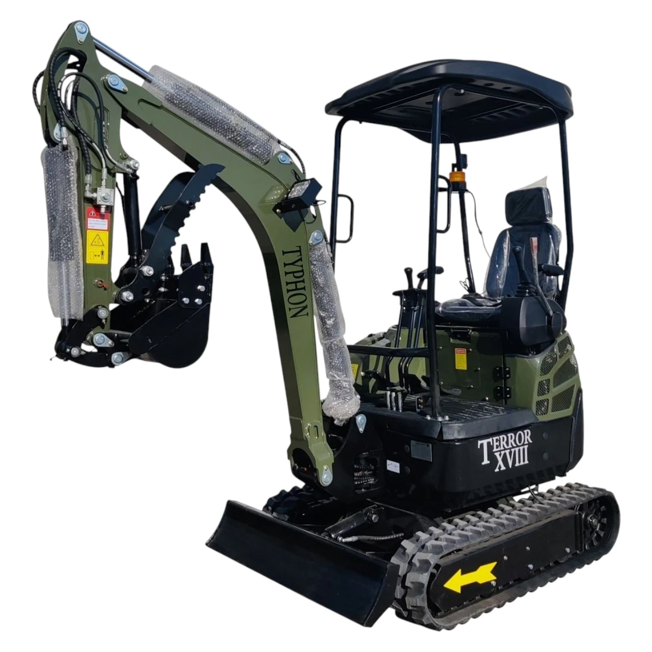 2025 4,000 lb TYPHON TERROR XVIII Mini Excavator Rubber Track with Kubota Diesel Engine USA - Image 4
