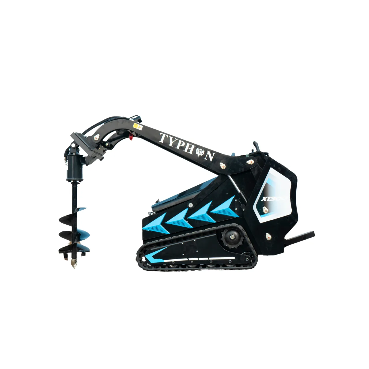 TYPHON STOMP X1300 & STOMP 509 Mini Skid Steer Auger Attachment 200mm Hydraulic - Image 4