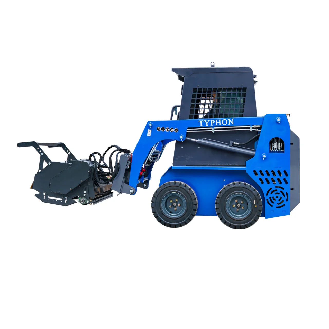 New TYPHON STOMP X1300 & STOMP 509 Mini Skid Steer Forestry Mulcher Attachment - Image 5