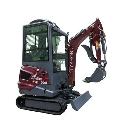 TYPHON TERROR XVII PRO Prestige Edition 4000 lb Enclosed Mini Excavator with Kubota Power & Advanced Hydraulics - Image 13