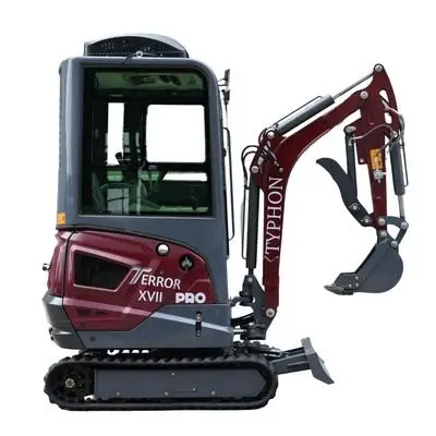 TYPHON TERROR XVII PRO Prestige Edition 4000 lb Enclosed Mini Excavator with Kubota Power & Advanced Hydraulics - Image 16