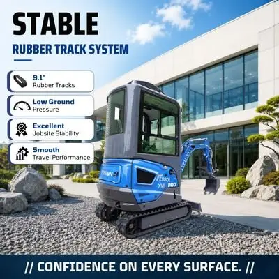 TYPHON TERROR XVII PRO Prestige Edition – Enclosed Mini Excavator with AC, Heater & Ergonomic Comfort - Image 7