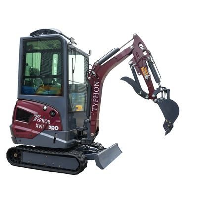 TYPHON TERROR XVII PRO Prestige Edition 4000 lb Enclosed Mini Excavator with Kubota Power & Advanced Hydraulics - Image 15