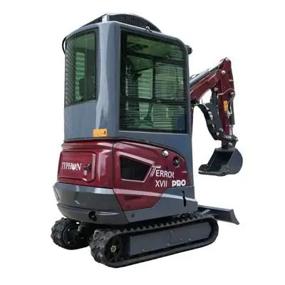 TYPHON TERROR XVII PRO Prestige Edition 4000 lb Enclosed Mini Excavator with Kubota Power & Advanced Hydraulics - Image 18