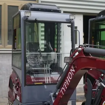 TYPHON TERROR XVII PRO Prestige Edition 4000 lb Enclosed Mini Excavator with Kubota Power & Advanced Hydraulics - Image 22