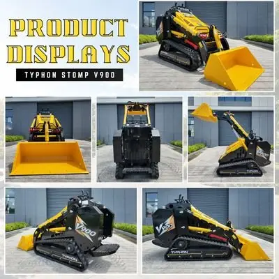 Brand New TYPHON STOMP V900 1.4-Ton Compact Track Loader with 25HP Kubota Diesel Engine 1,102 lb Max Load - Image 12