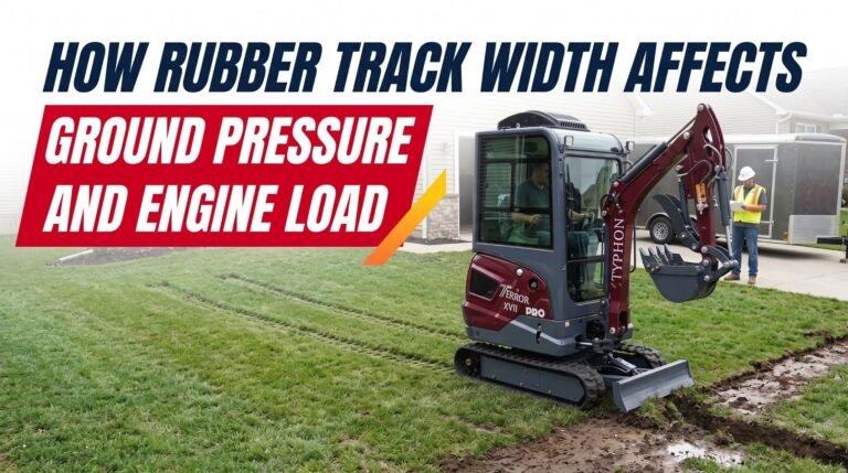 How Rubber Track Width Affects Ground Pressure and Engine Load