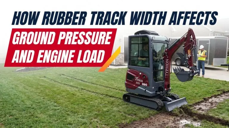 How Rubber Track Width Affects Ground Pressure and Engine Load
