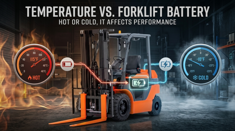 How Temperature Changes Forklift Battery Life and Performance