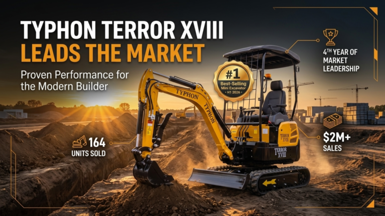 TYPHON TERROR XVIII: The Mini Excavator That Leads the Market