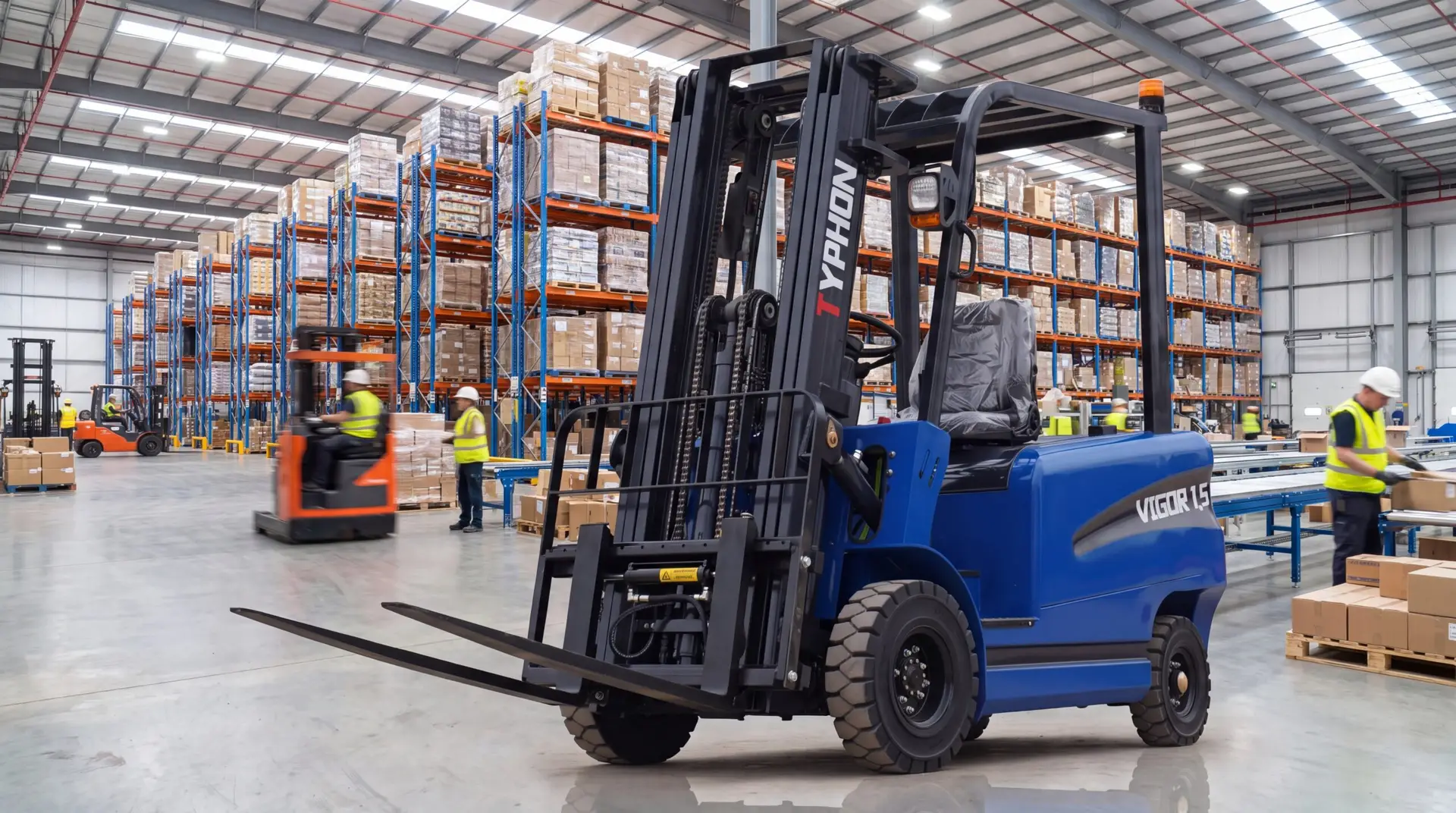 Distribution Center with Racks