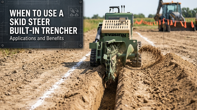 When to Use a Skid Steer Built-In Trencher: Applications and Benefits