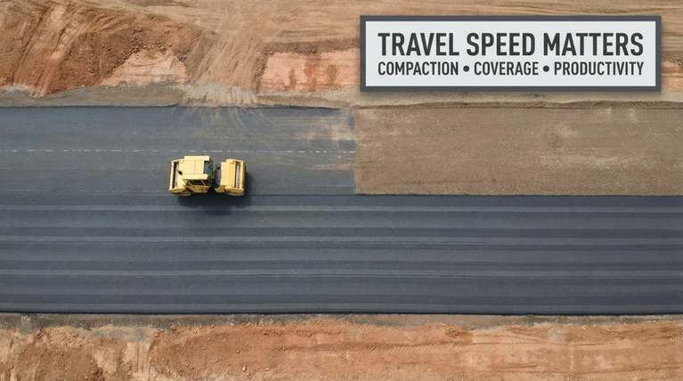 How Travel Speed Affects Road Roller Productivity